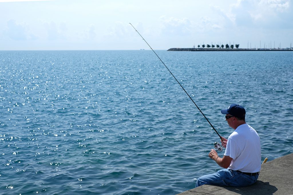 Lake Michigan Shore Fishing