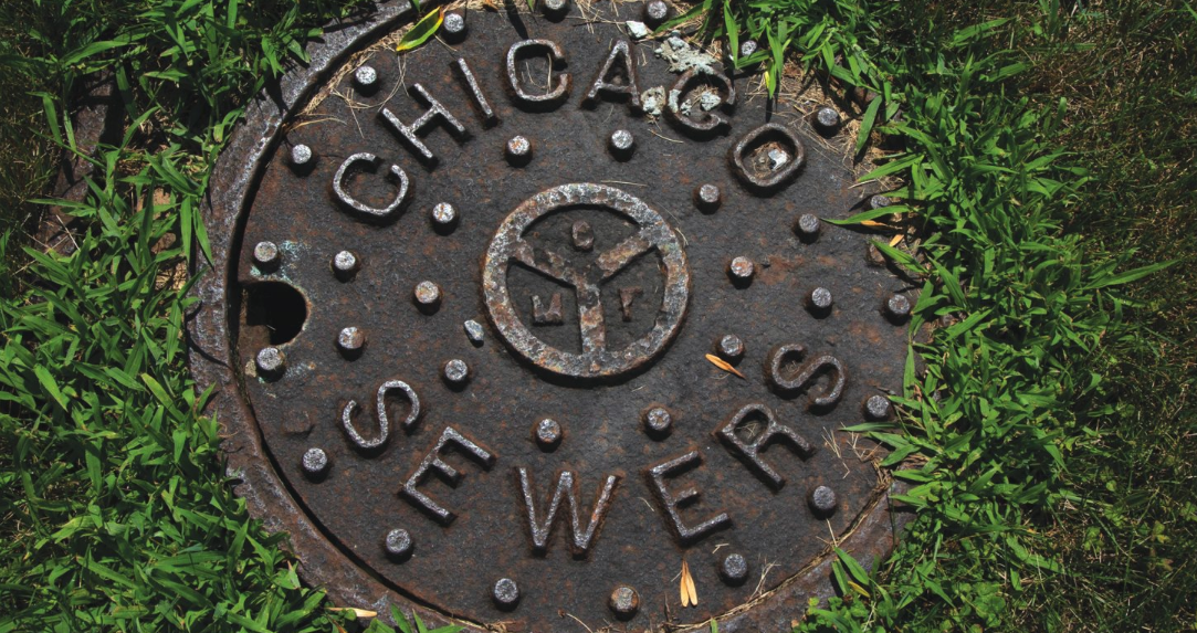 "Chicago Sewers" manhole cover