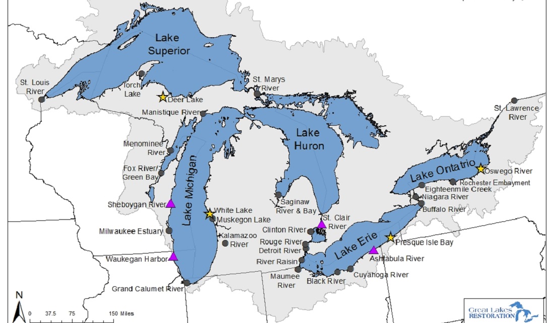 image of Great Lakes Areas of Concern (AOCs)