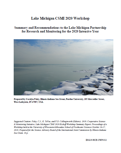 Cooperative Science and Monitoring Initiative Lake Michigan 2020 Workshop Report Thumbnail