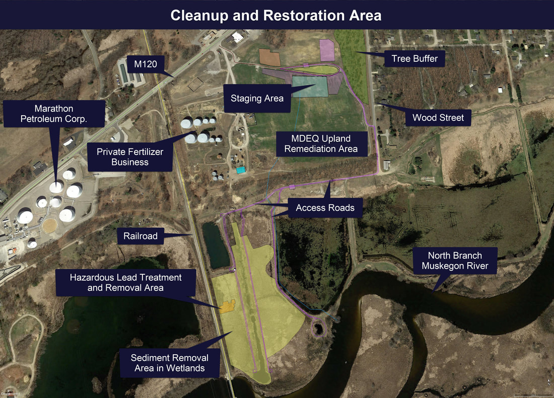 map of Zephyr remediation site