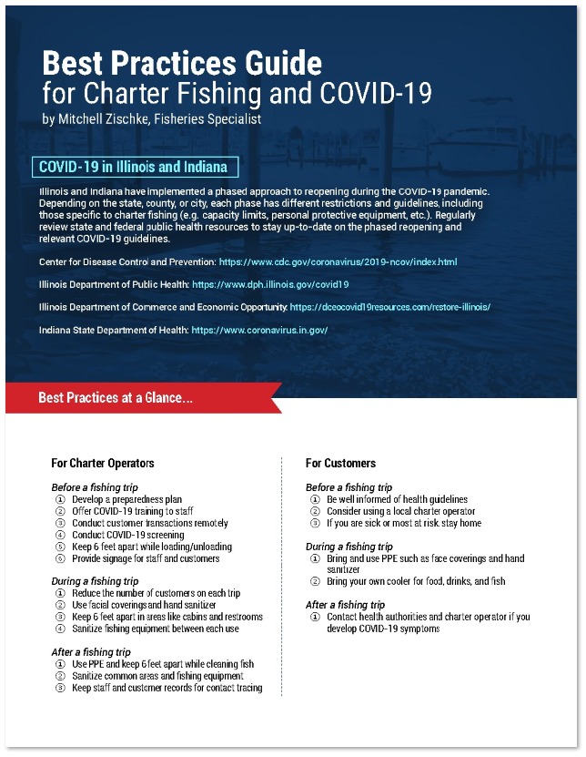 Best Practices Guide for Charter Fishing and COVID-19 - Illinois