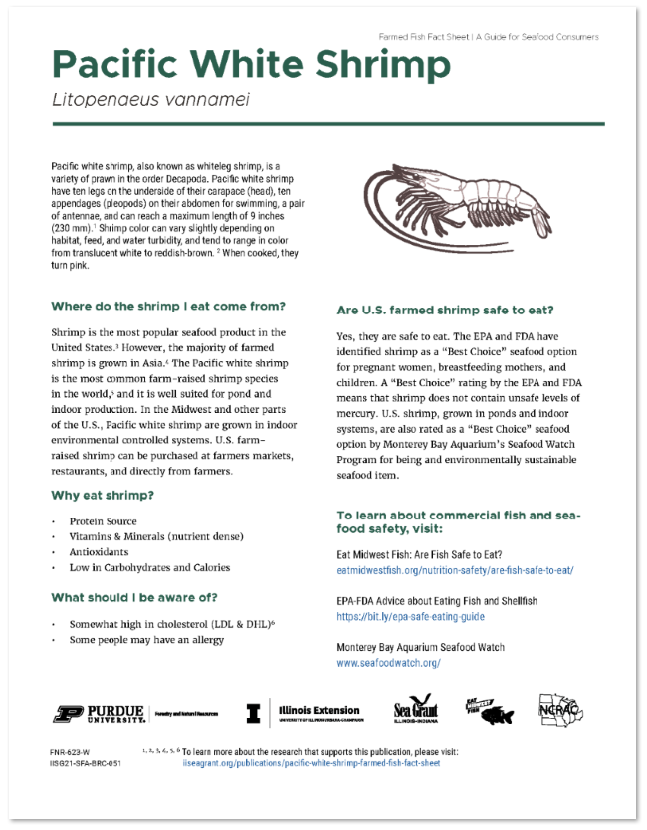 Pacific White Shrimp Farmed Fish Fact Sheet Thumbnail