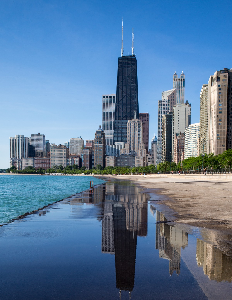 Illinois shoreline showing Willis Tower