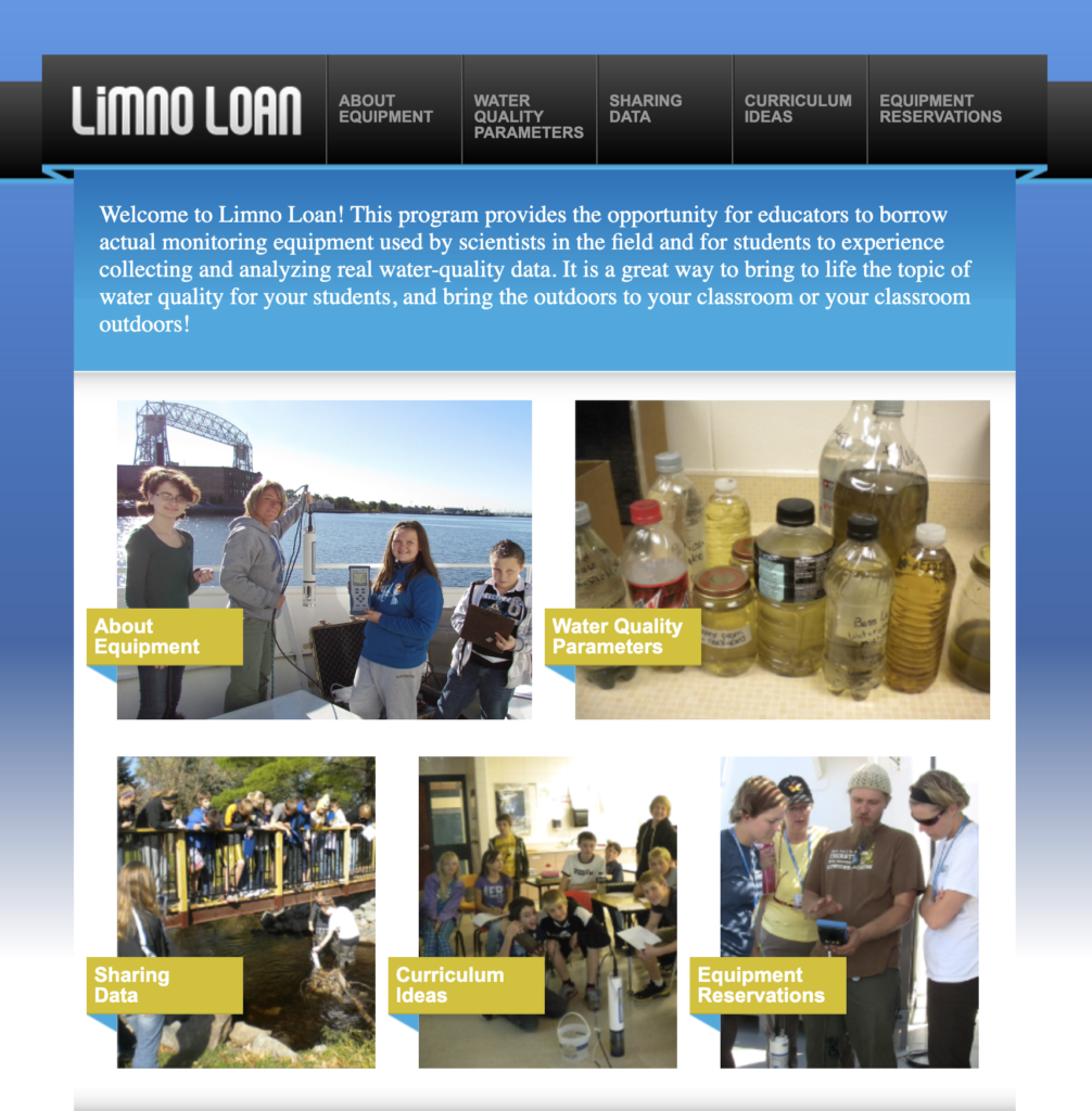homepage screenshot of limnoloan.org