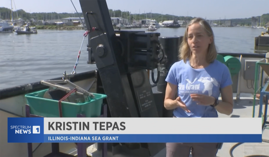 screen capture of Kristin TePas speaking in clip from Rochester, New York's Spectrum News