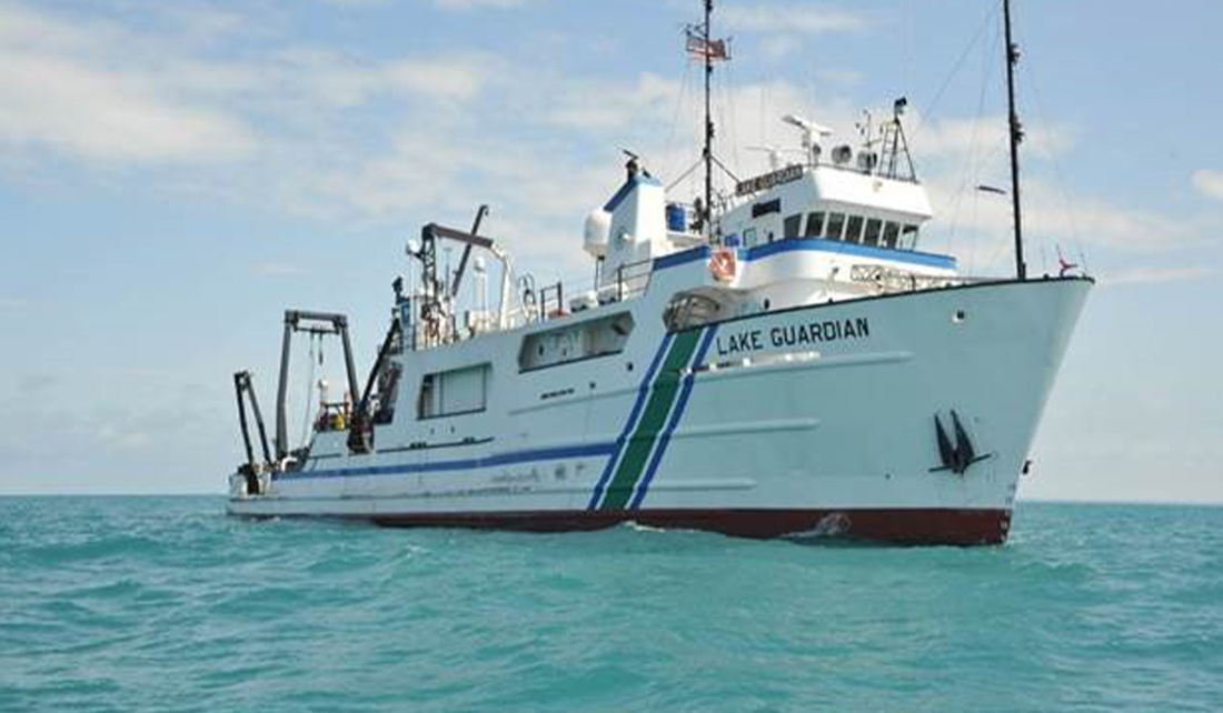 EPA vessel Lake Guardian awaits Shipboard Science Immersion educators