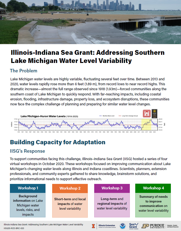 Addressing Southern Lake Michigan Water Level Variability Thumbnail