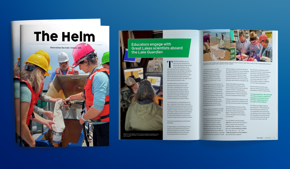 A closed and open version of the Helm magazine.